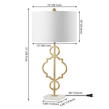 July 31" Metal LED Table Lamp - JONATHAN Y
